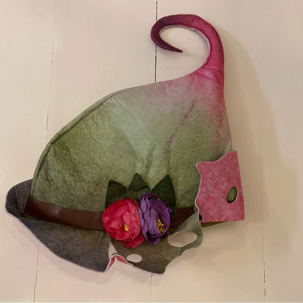 Halloween Party Cosplay Felt Mushroom Fairy Hat Whimsical Fantasy Festival Trend